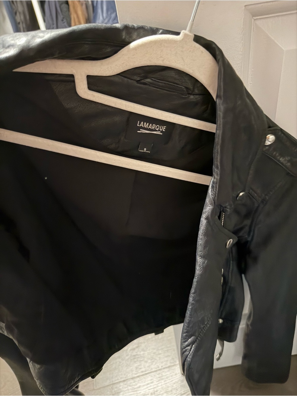 CIARA | LEATHER CROP BIKER JACKET Like New 🤩❤️ - Picture 9 of 10